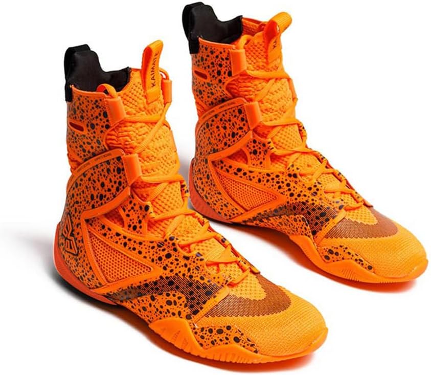 Men's Lightweight Mesh Boxing Shoes High Traction Wrestling Fitness Footwear Breathable Fighting Training Sport Sneakers
