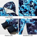 Krifey-Wearable-Blanket-Sweatshirt-for-Women-and-MenOversized-Light-Microfiber-Big-Blanket-Hoodie-One-Size-Fits-AllDark-Blue-tie-dye
