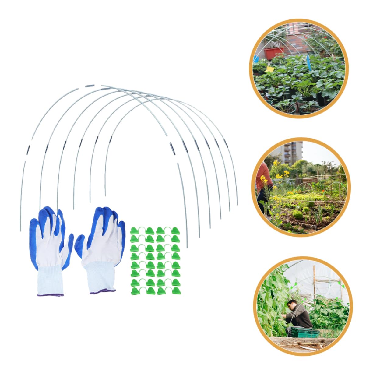 ibasenice Arceaux De Jardin pour Support De Couverture De Crochets Arqués De pour Tunnel De Plantation Supports De