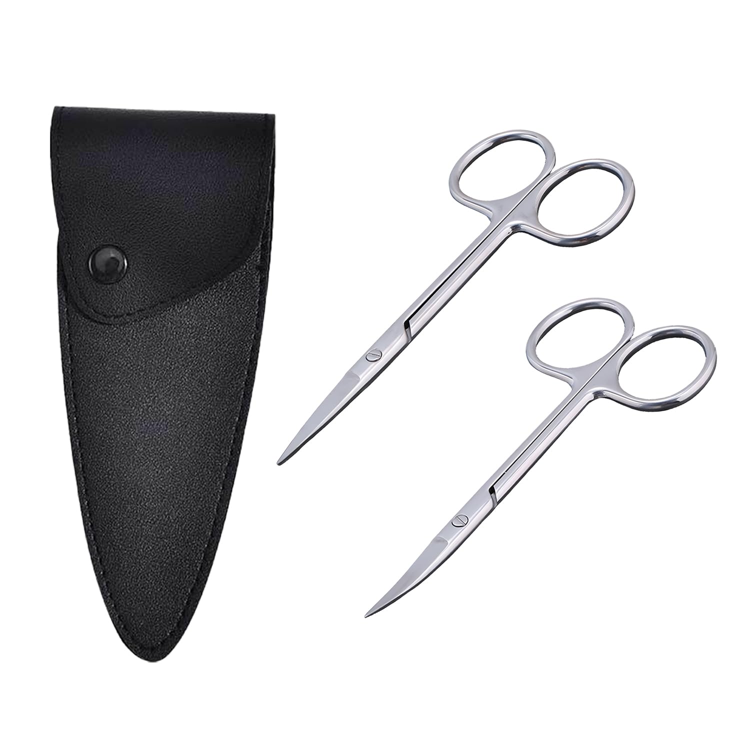 2 PièCes Ciseaux à Cuticules, Ciseauxs Ongles Professionnels Ciseaux Ongles Extra Tranchants Coupe-Cuticules Professionnel Extra Fins Pour Manucure PéDicure Ciseauxs à Sourcils Pour PéDicure Beauté