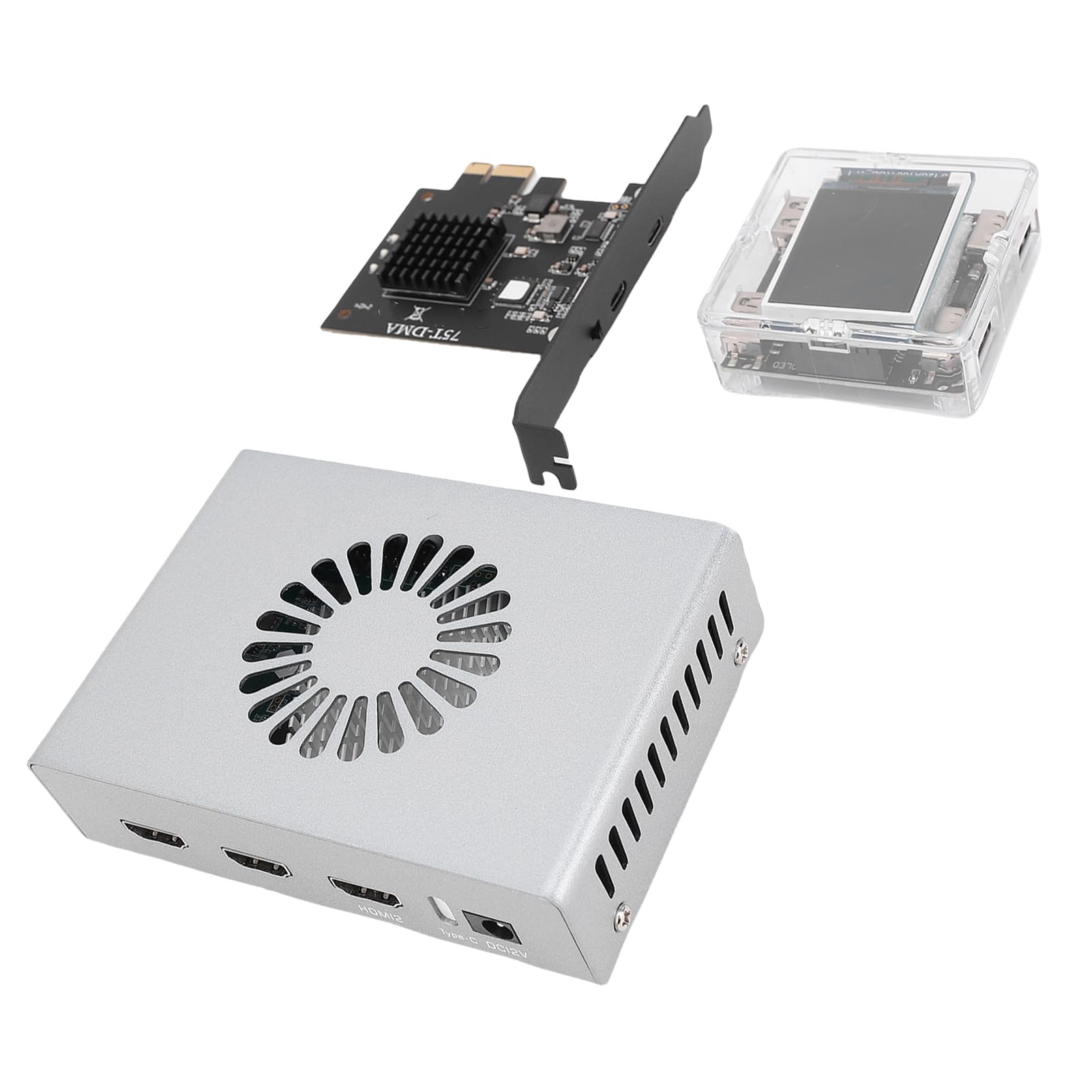 Fabater DMA Fuser Kit Completo Sintetizzatore di Interfaccia Multimediale Ad Alta Definizione per Giochi Ed Elaborazione Video Lega di Alluminio 3840x2160 60Hz