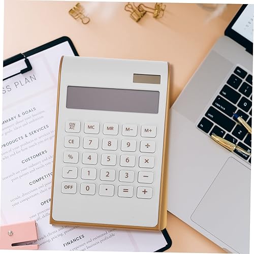 Miniatura 5 de STOBOK Calculadora solar para el hogar, accesorios para celulares, calculadora pequeña, portátil, portátil, básica, para niños, mesa de plástico,