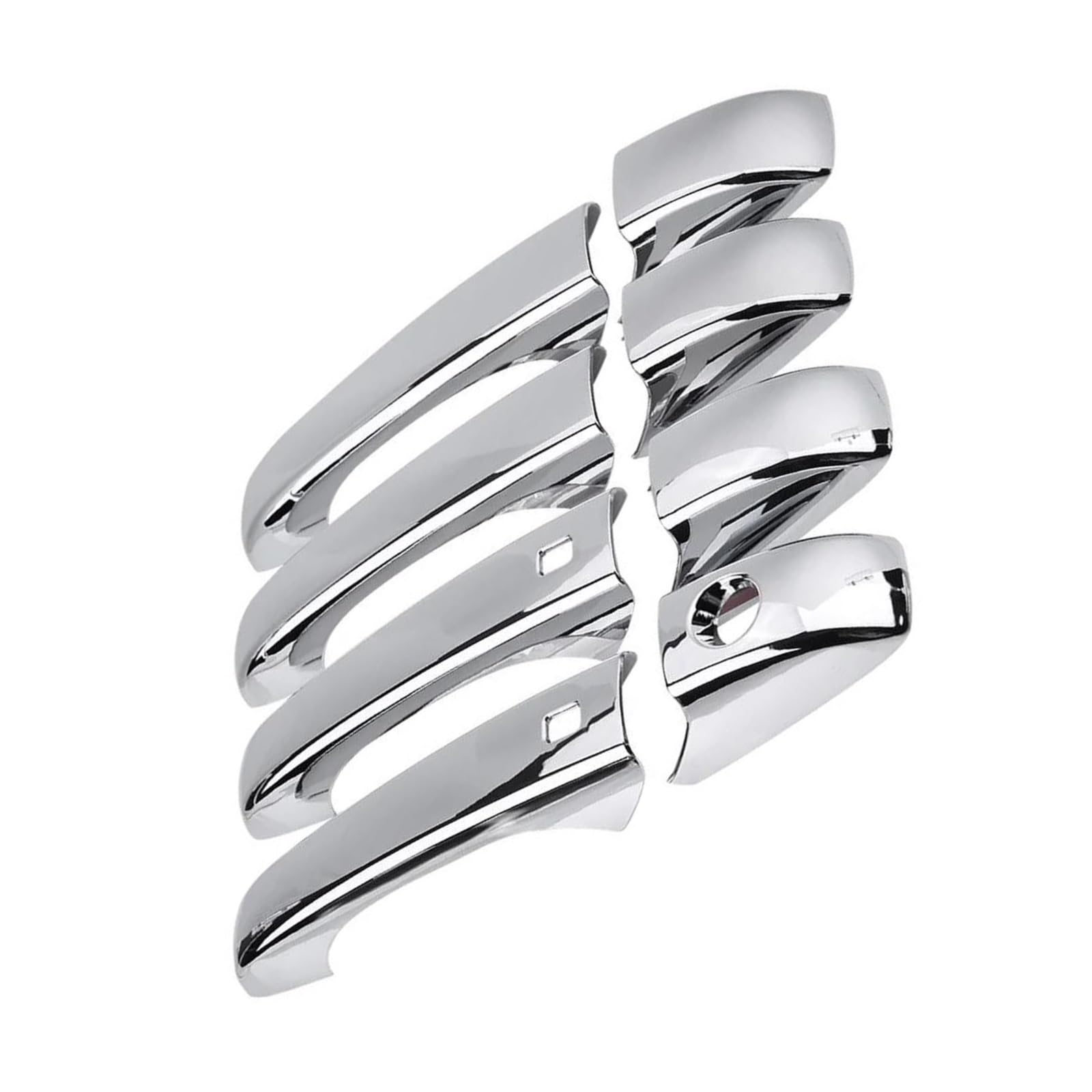 HETEVSCCK 8Pcs Chrome 4 Door Handle Covers for Jeep for Grand Cherokee WK2 2011 2012 2013 2014 2015 2016 2017