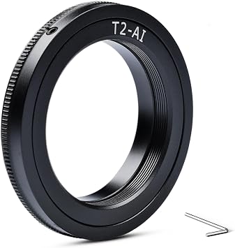 Lightdow T/T2 Mount Lens Adapter Ring for Nikon D5500 D3300 D3200 D5300 D3400 D7200 D750 D3500 D7500 D500 D600 D610 D700 D800 D810 D850 D3100 D5100 D5200 D5600 D7000 D7100