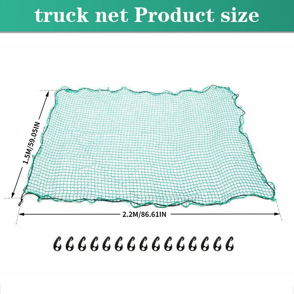 GepäCknetz Auto Kofferraum Hochleistungs -Pickup -Lkw Universal Trailer Net einfach zu verwendende Gebrauchsdauer for Auto -Cargo -Abdeckung Netz Organisator Aufbewahrungsnetzwerk Tasche Kofferraumnet