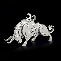 Vista 1 de Microworld Rompecabezas de metal 3D, kits de modelo de metal mecánico de vaca, colección Steel Warcraft Challenge rompecabezas 3D para adultos