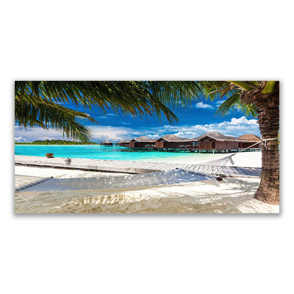 Tableau en verre trempé ocean landscape beach Tulup 120x60cm