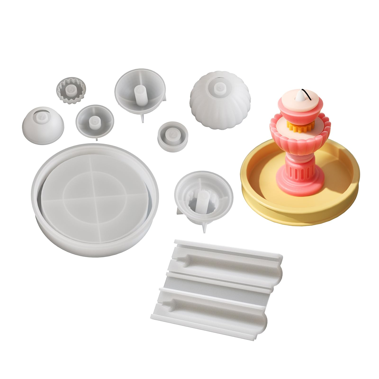 Moules silicone bougies pour décoration de fête