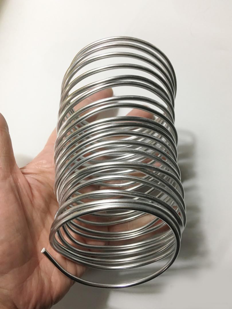 M00333-5 MOREZMORE Aluminum Wire 3mm 8Ga 5 Yards for Stop Motion Puppet Armature or Sculpture Annealed