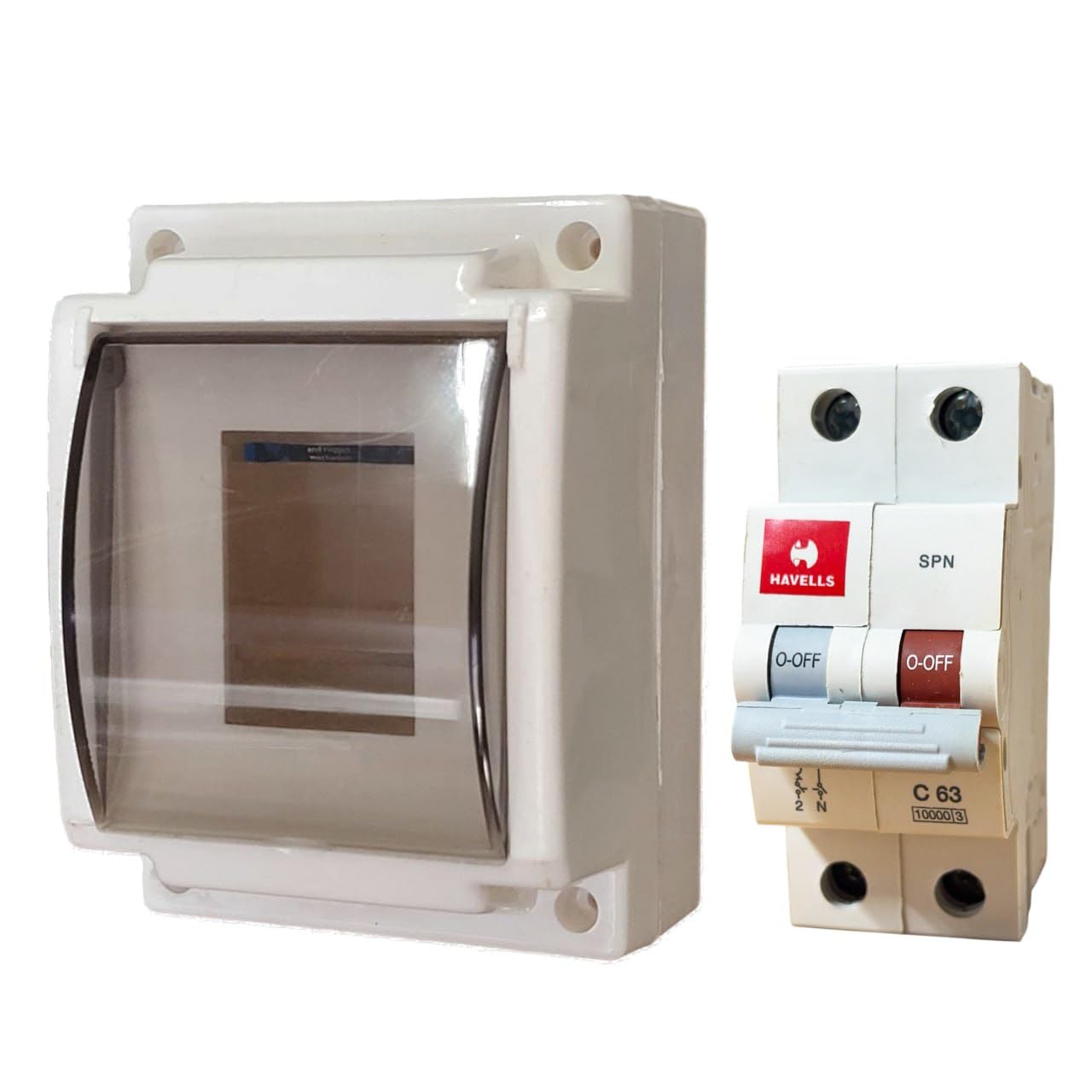 Daystar Solutions PVC Plastic 63A MCB SPN C Curve (White) With Box-image-5