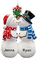 Vista 4 de Adorno de pareja de renos besándose