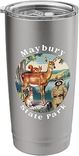 Maybury State Park Michigan Outdoors Vacation Souvenir Stainless Steel Insulated Tumbler