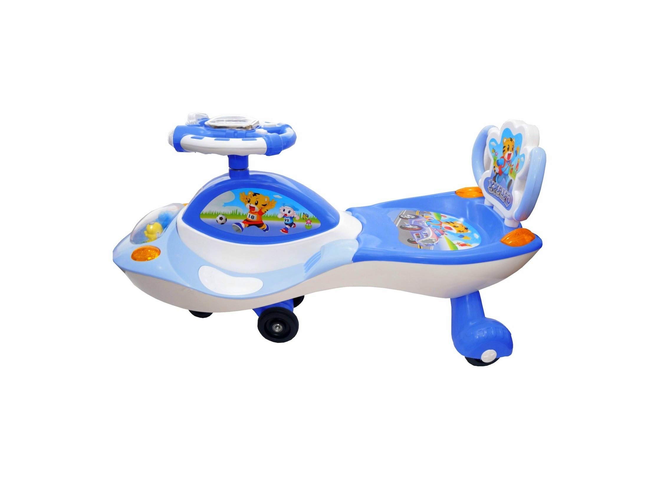 eHomeKart Twist and Swing Magic Car - Galaxy Car Ride On for Kids with Steering Music and Lights for Boys and Girls (1 Year to 4 Years) (Blue) - Image 2 thumbnail