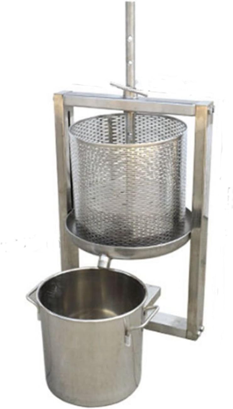 MXBAOHENG Hollow Barrel + Wine Barrel Separation Grape Press Machine Winepress L size (460x460x800mm) 200kg/h