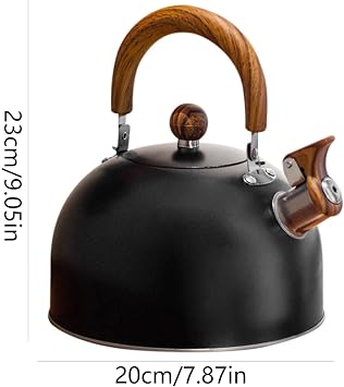 Valkyrie 3L Whistle Kettle Kettle Teapot Stainless Steel High Whistle Black