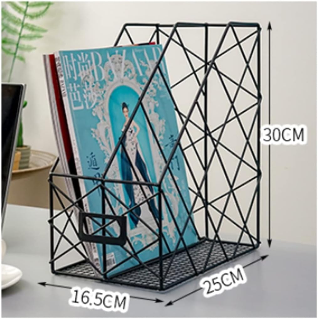 HBJWOV Metal File Magazine Rack Newspaper Picture Display Holder Commercial Office Furniture