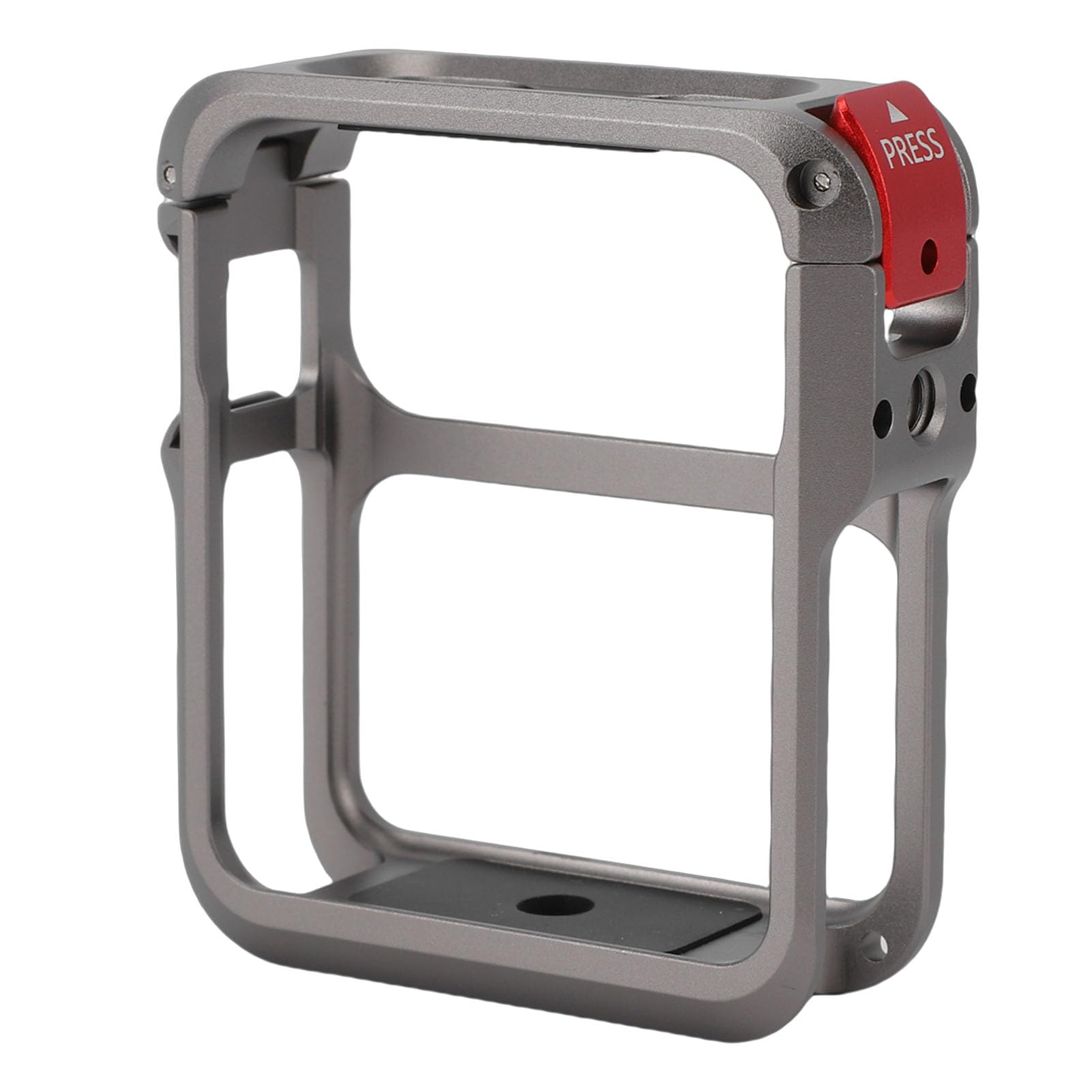 Gabbia per fotocamera protettiva in lega di alluminio per fotocamera Nano Action Camera con supporto a slitta fredda per foto e video