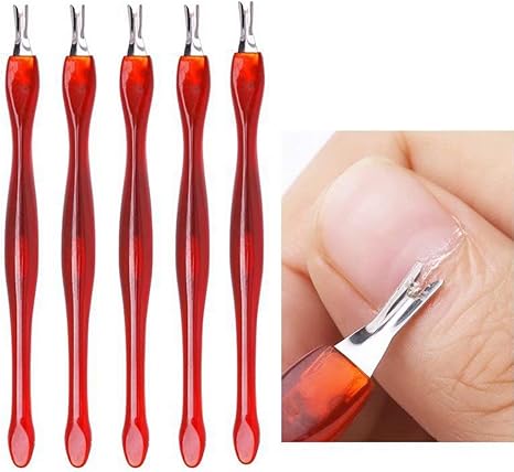 Amazon Co Jp Heqian 5パック スキンカルス除去フォーク ブラウン 実用ネイルアートツール ペディキュアキューティクルトリマーリムーバープッシャーデッド 5pcs ビューティー