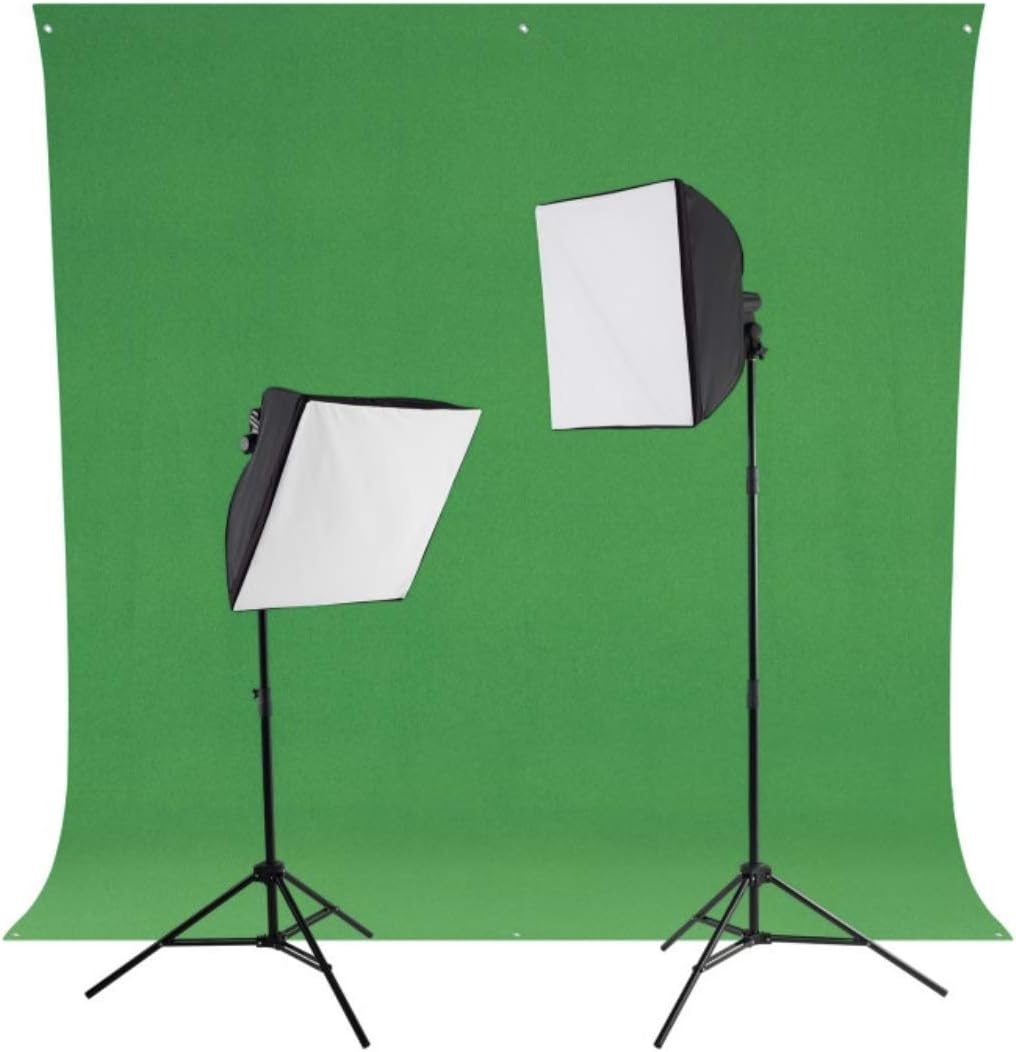 Westcott uLite LED Green Screen Photo Lighting Kit Professional Studio Continuous Lighting for Photography