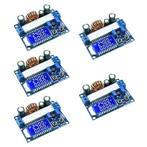 5PCS ZK-SJVA-4X Automatic Buck-Boost Converter DC 5.5-30V 12V to DC 0.5-30V 5V 24V Adjustable Constant Current Voltage Step-up V