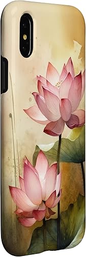 Miniatura 9 de Funda para iPhone 13 two pink lotus flowers watercolor
