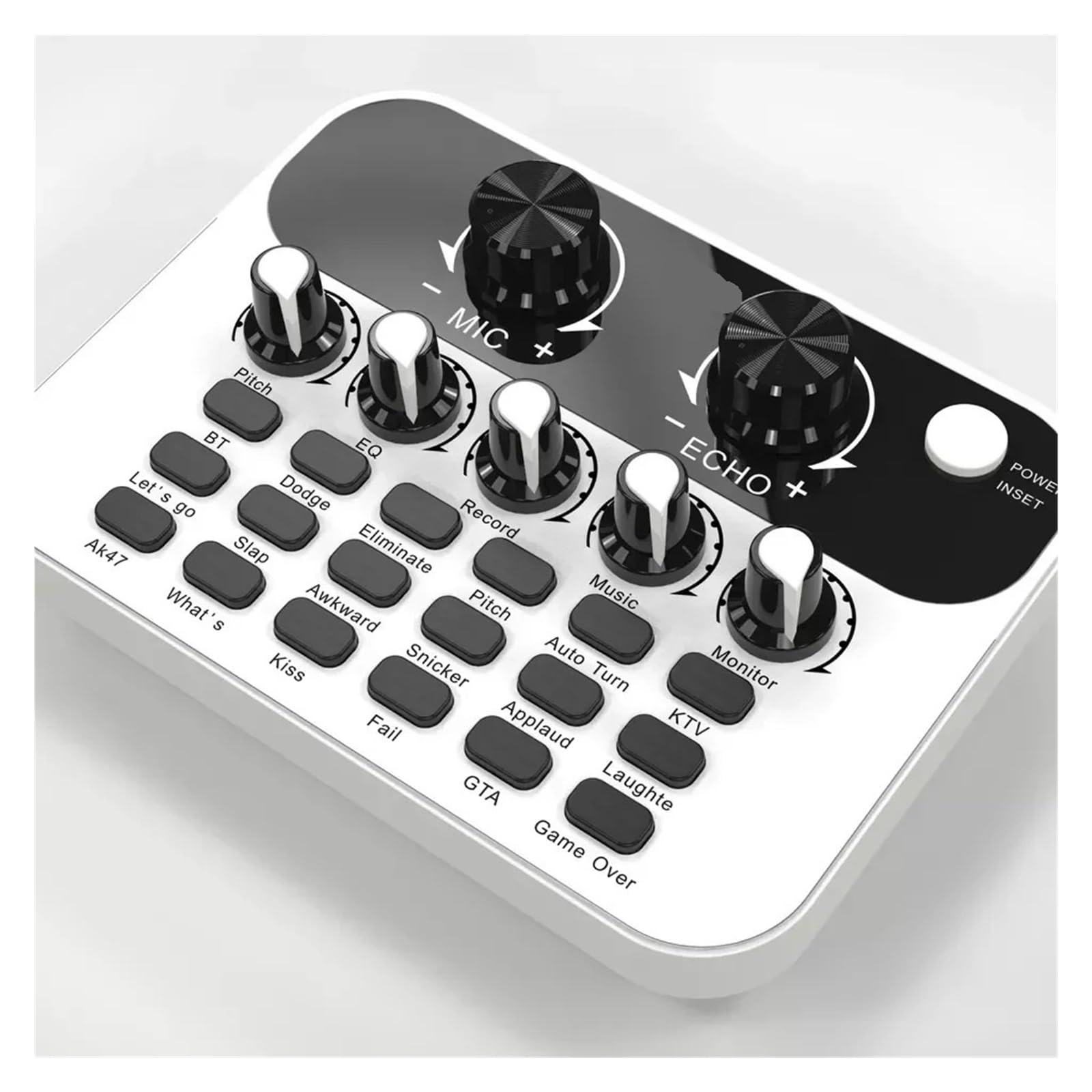 Kontroler DJ-ski, Miniaturowa karta dźwiękowa na żywo, interfejs, telefon, nagrywanie transmisji, mikser podcastów, odpowiedni do śpiewania online, komputer, zmieniacz głosu