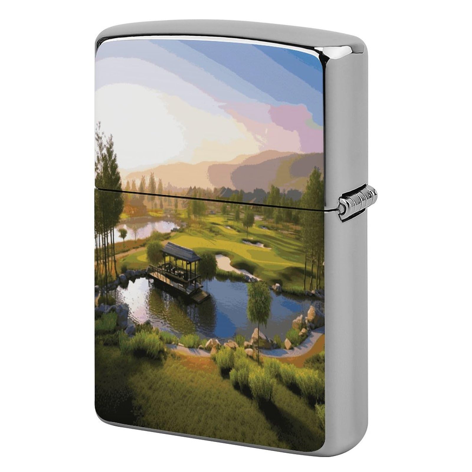 Fekiloot Style Golf Resort Park Lighter Case Cover Lighter Holder