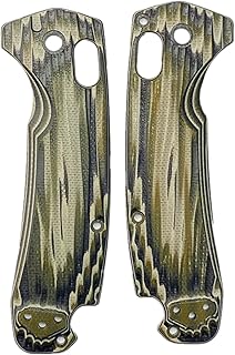 Aibote 1 Pair G10 Handle Scales Glass Fiber Handles Patch DIY Tool Material Designed for Benchmade North Fork 15031