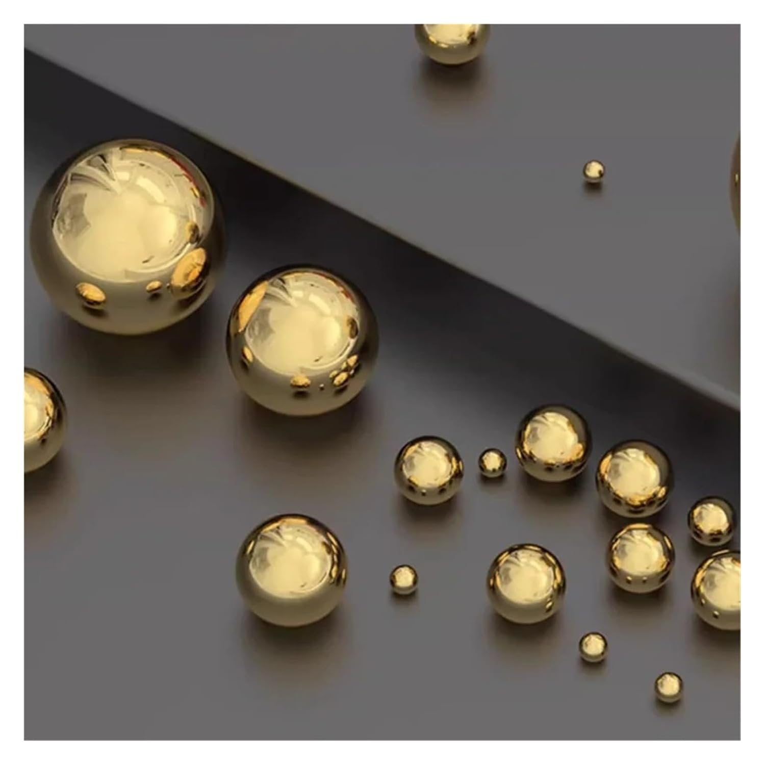 Copper Bearing Balls Solid H62 Brass Bearing Balls Round Beads 1 .5 2 .38 3 .175 4 6 7 8 10 12 15 20 25 30 40 50 60mm(60mm 1pc)