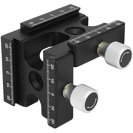 Haoge CP-RA90 Right Angle Clamp 90 Degree Double Quick Release L Clamp with 1/4 Screw Thread for Arca Swiss RRS Benro Rail Plate Nodal Slide