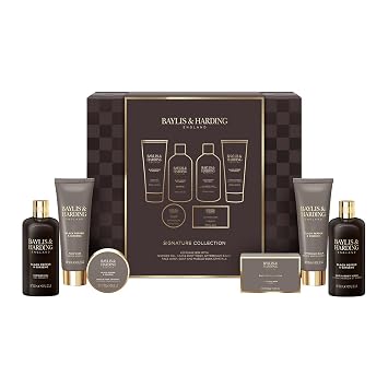 Baylis & Harding Gift Set for Men - Luxury Shower & Prep Pack - Black Pepper & Ginseng