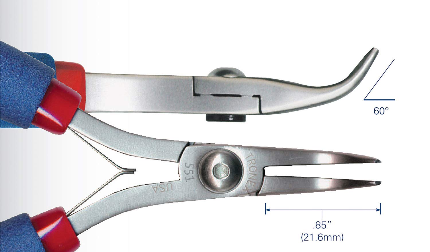 Pliers - Tronex Bent Nose - Fine Tips