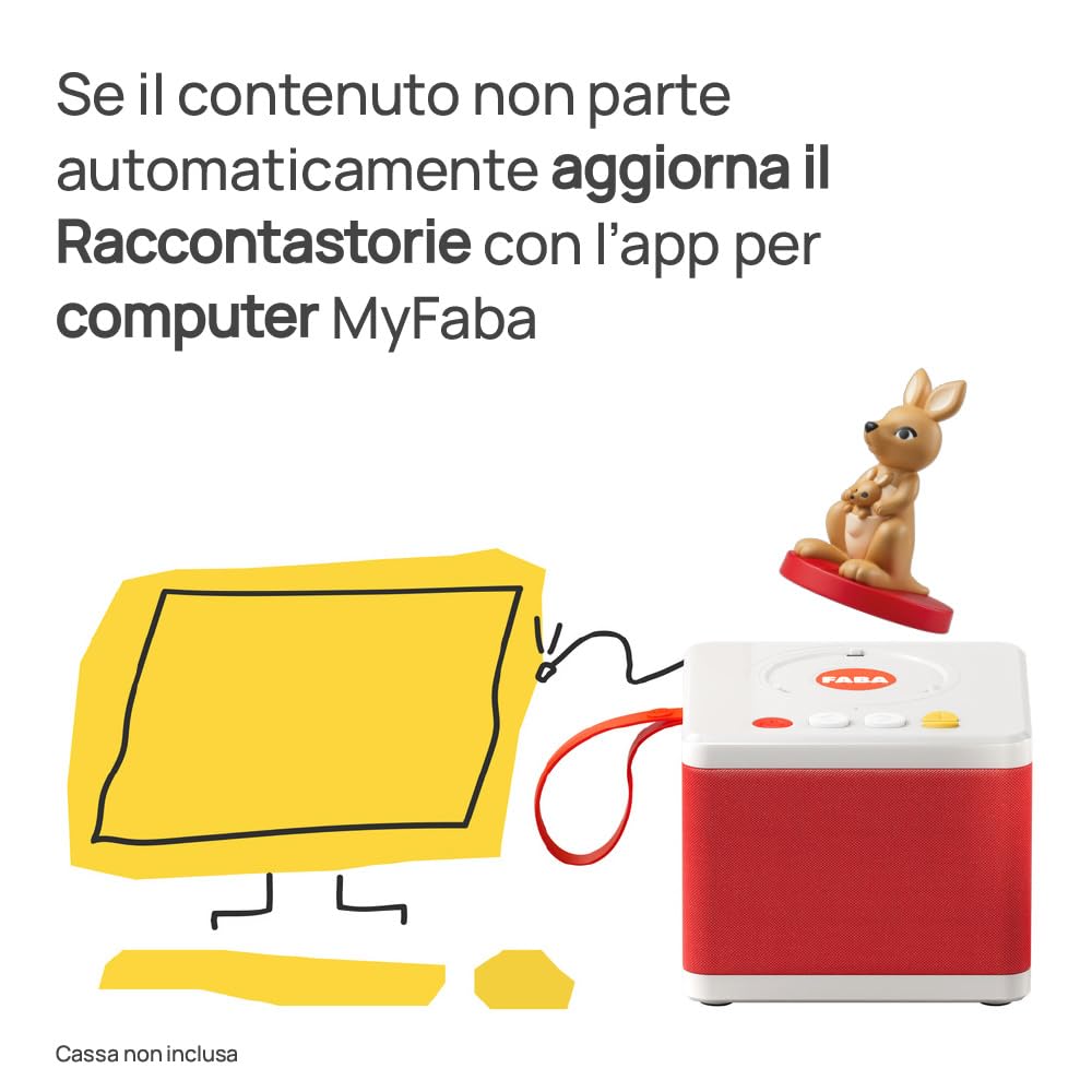 FABA Personaggio Sonoro – Coccole musicali – Musiche, canzoni e suoni per bambini e bambine 1-3 anni - Ascoltabile con i Raccontastorie FABA, gioco educativo versione italiana - 2