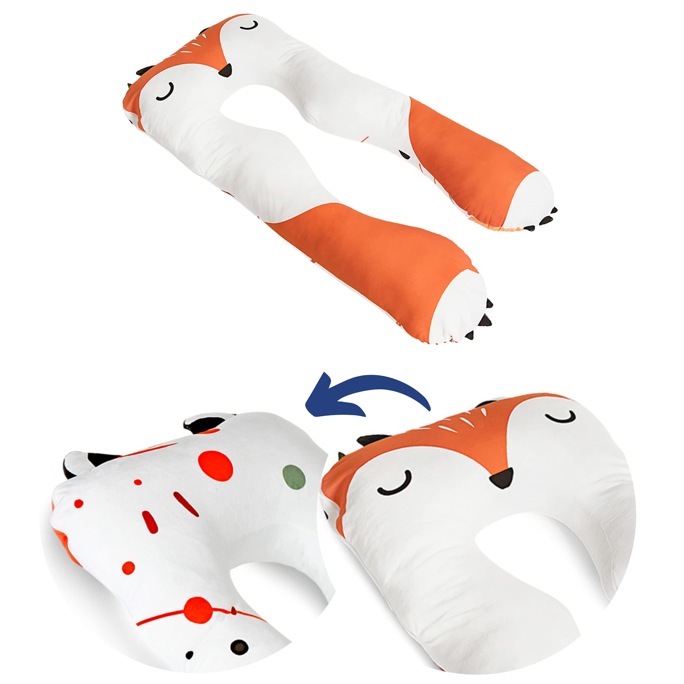 ComfortPillow Kids Pillowcase (Fox - only pillowcase), Fox - Microplush - Image 3