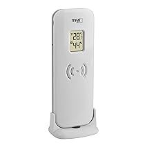 TFA Dostmann sensore Esterno di Termo-igro, 30.3249.02, per stazioni Radio TFA 30.3057.01 | 35.1160 | 35.1161.01 | 35.1162.54 | 35.1124 Bianco