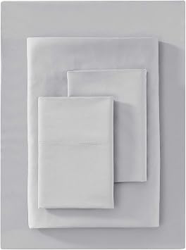 Vera Wang - King Size Sheets Set, Smooth & Silky 1000 Thread Count Sateen with Deep Pockets, Medium Weight for Year Round Comfort, 4 Piece Bedding with Matching Fitted Sheet & Pillowcases Blue