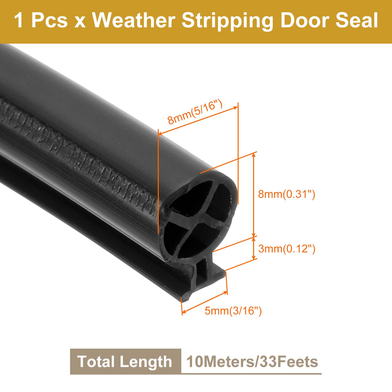 PATIKIL Window Weather Stripping Door Seal - Image 2