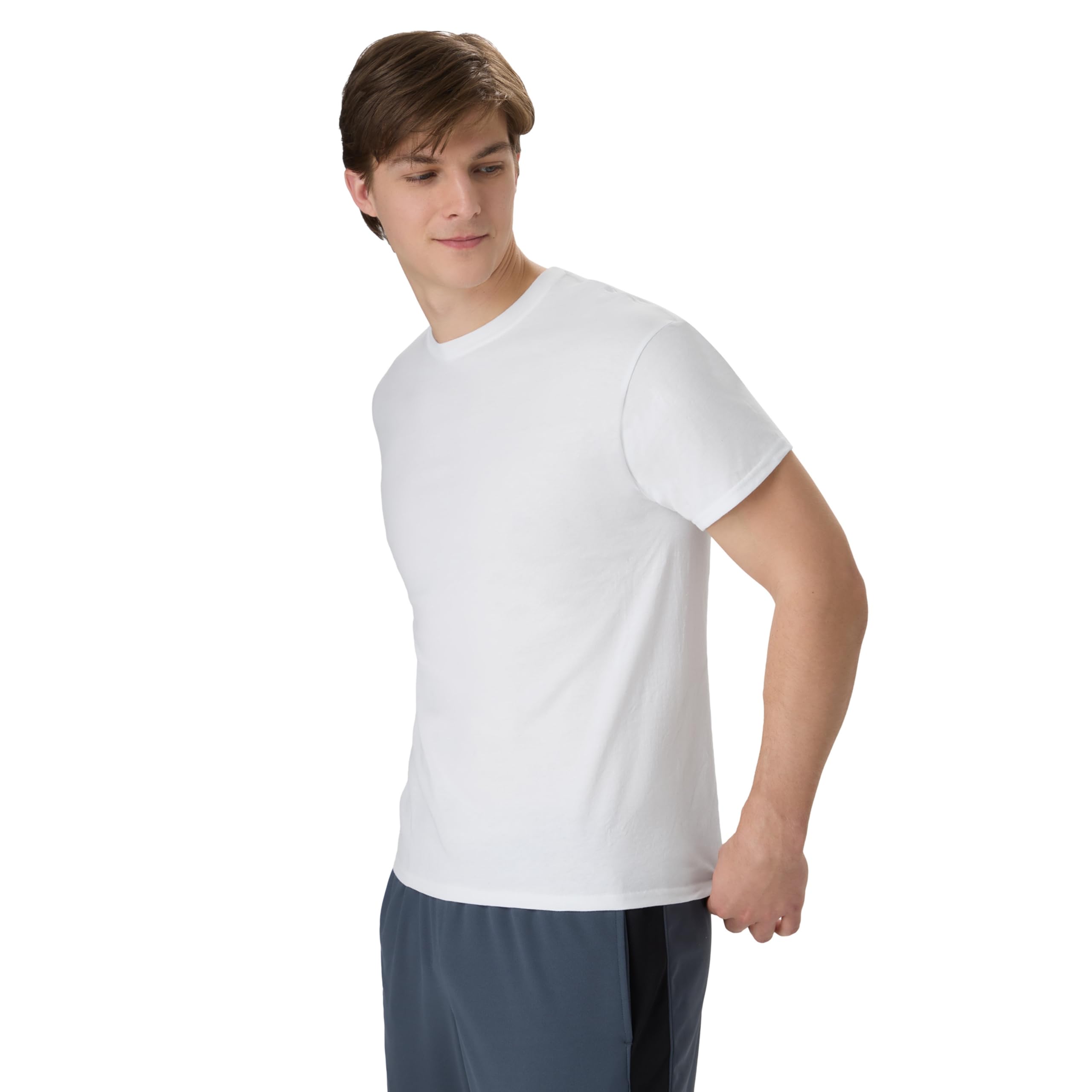 Hanes X-Temp Performance Zestaw t-shirtów, mieszanka bawełny odprowadzająca wilgoć, koszulki dla mężczyzn, 2 szt.