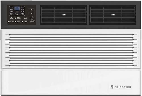 Friedrich CCF10B10A Chill Premier Aire acondicionado con capacidad de enfriamiento de 10000 BTU; 3 velocidades de ventilador y temporizador de 24
