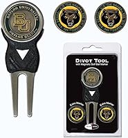 Vista 33 de Team Golf NCAA Unisex-Adult Team Golf NCAA Divot Tool with 3 Golf Ball Markers Pack, Markers are Removable Magnetic Double-Sided Enamel