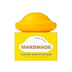 MARS MADE Ginger Shampoo Bar 2.0 - Hydrating & Moisturizing Natural Hair Soap for Hair Vitality & Scalp Nourishment - Solid Shampoo for All Hair Types (120g, 4.23oz)