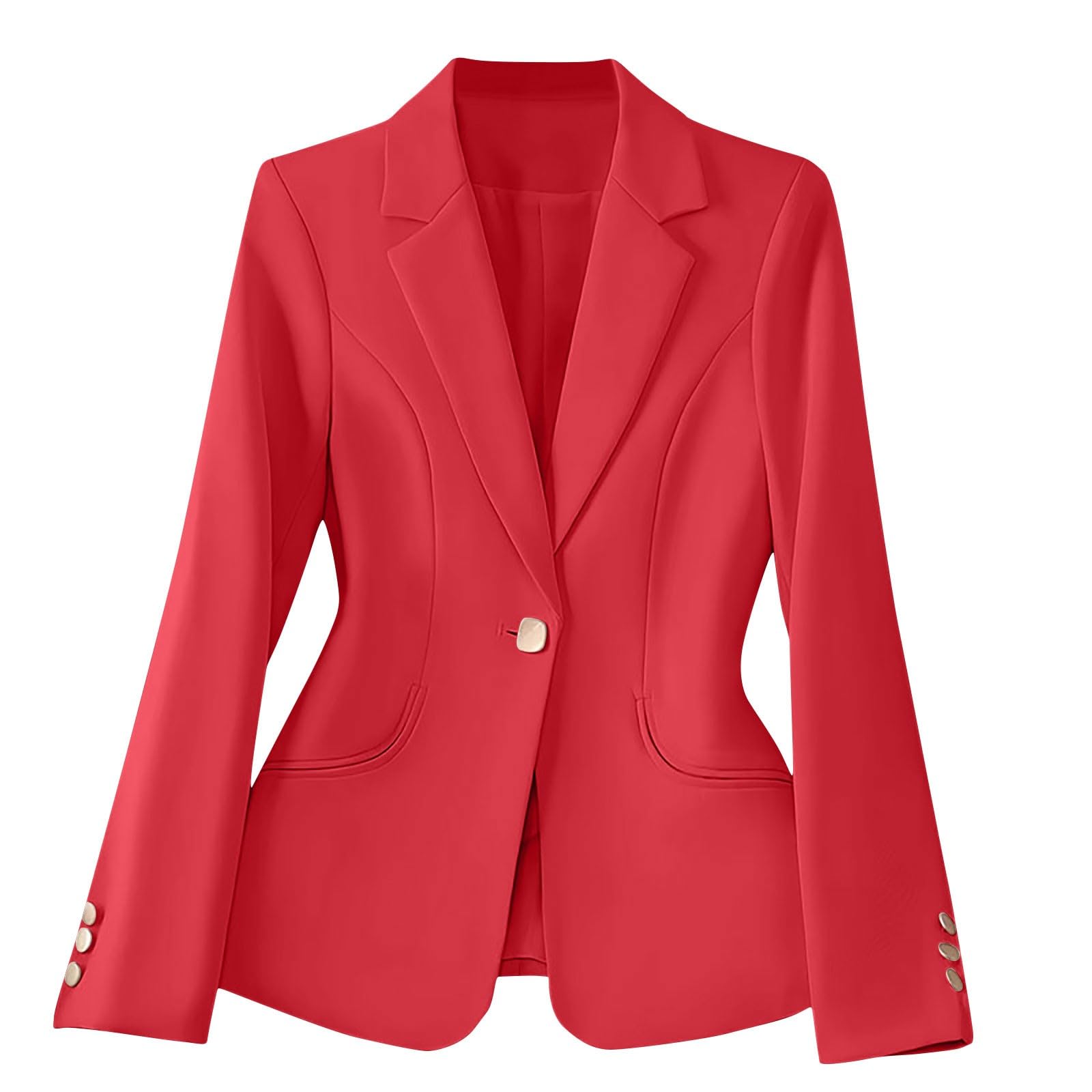 Chaquetas de mujer 2025 de moda con solapa de muesca y cuello abatible, elegante, casual, trabajo, oficina, ropa exterior, chaqueta de manga larga para primavera, verano, otoño