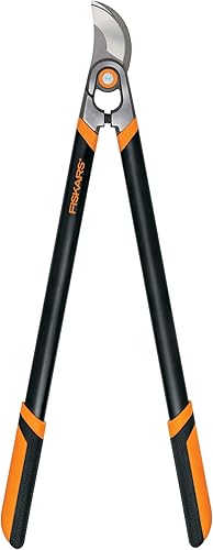 Fiskars Lopper forjado, cortador de ramas de alta resistencia, herramienta de jardinería con hoja reemplazable, 30 pulgadas, negronaranja