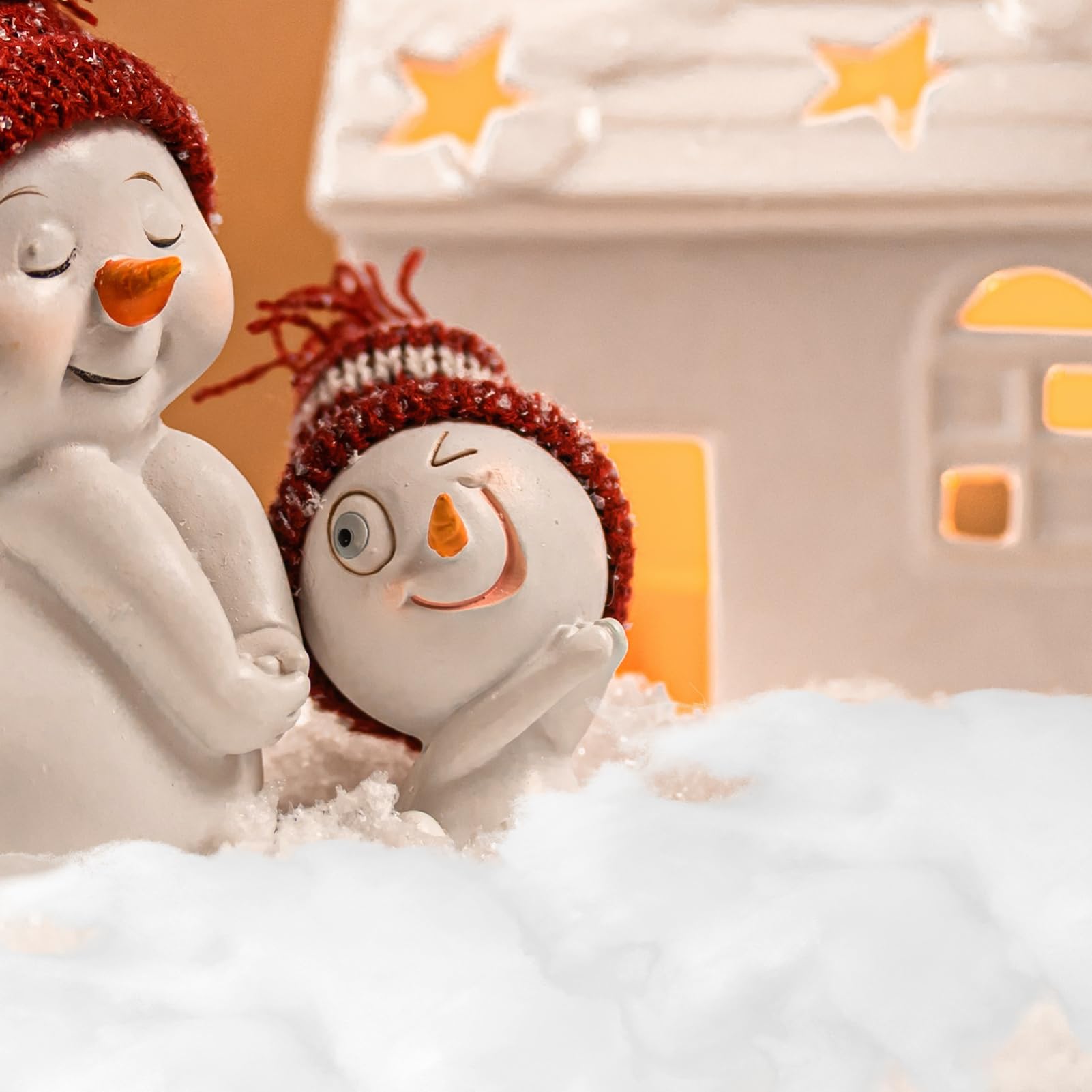 MAGICLULU 3 Pièces 2 Fausse décoration de Neige Decoration Hiver décoration Hiver décorations de bonhommes de Neige décorations des Flocons de Neige décor de Fausse Neige Sol de Noël