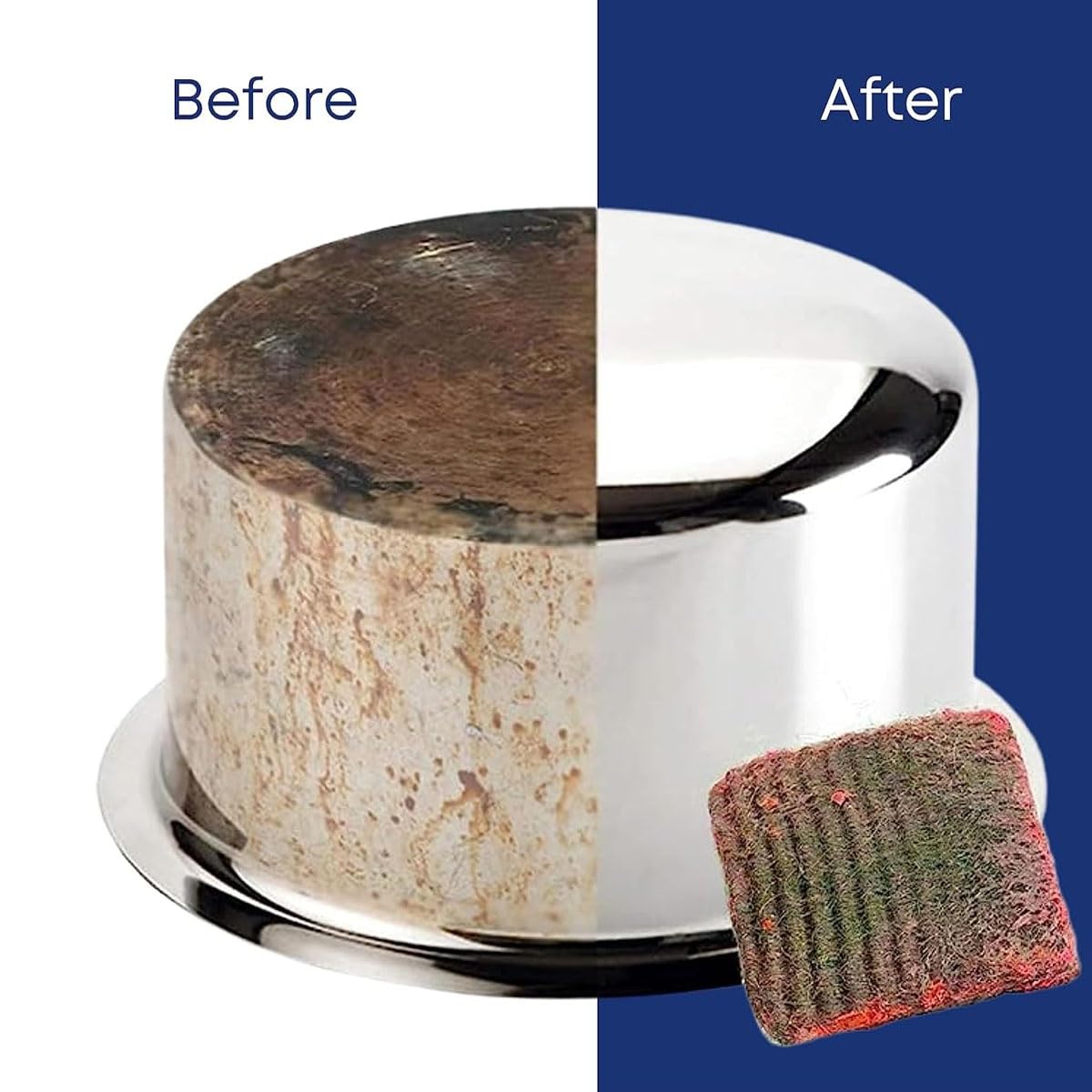 Soap Filled Scourer Pads for Easy Dishwashing Heavy-Duty Washing Up Sponge & Metal Scourer Combo - Image 2