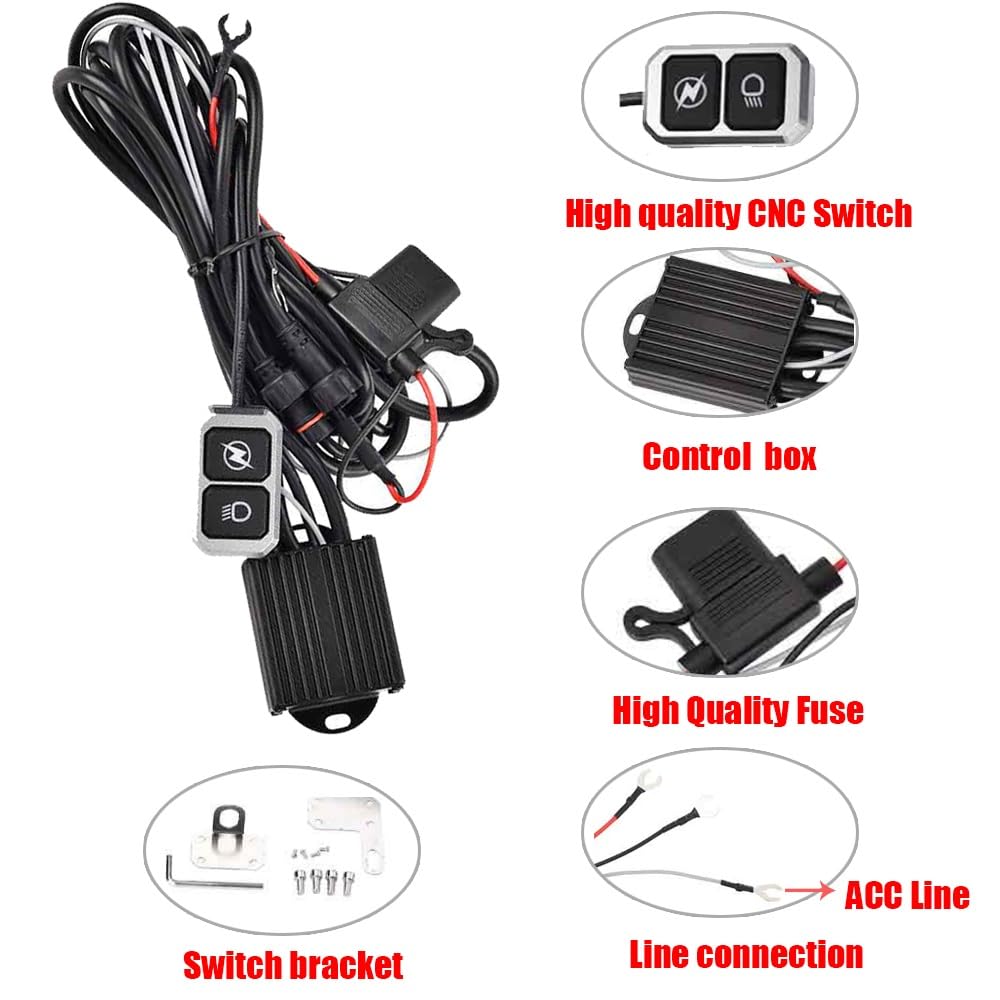 Reflektor Przedni reflektor Reflektor motocyklowy Światła przeciwmgielne Led Światło drogowe Reflektor Reflektor Dwukolorowy Flasher Farol Lampa Para 100W