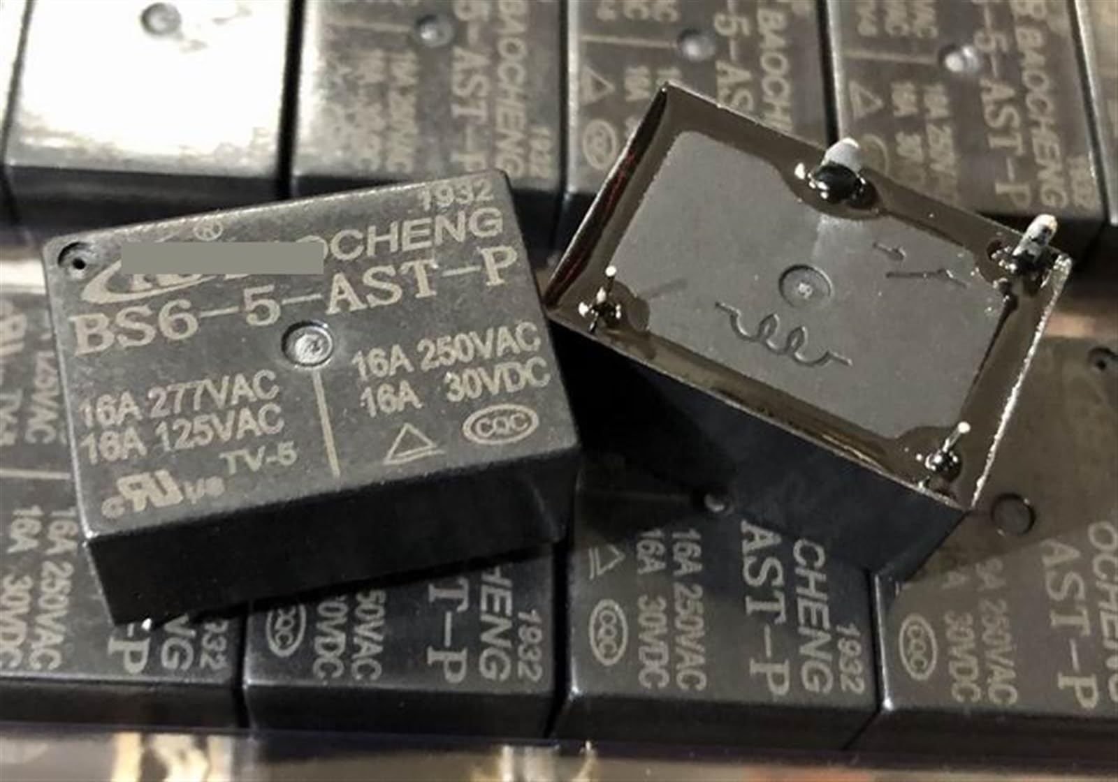 Relé 4 pines BS6-5-AST-P 5V 16A interruptor magnético compacto para circuitos integrados 2