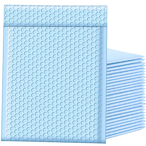 Famagic Bubble Mailers 8.5x12 Inch 25pc Light Blue Shipping Bags, Chic Packaging Bags For Small Business, Colored Padded Mailing Envelopes, Opaque Matte Self Seal Bubble Poly Mailers Bulk #2