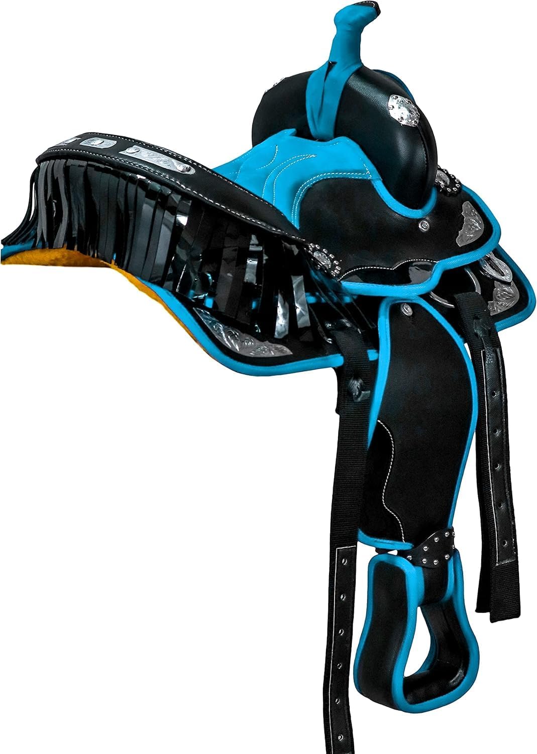 ADB CREATIONS Classic Handmade Western Synthetic Lightweight Comfort Barrel Racing Trail Tack Equestrian Horse Saddle All Accessories Included Seat Size 10"-18"