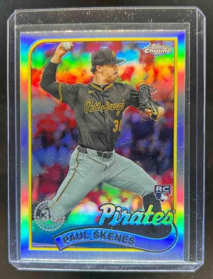 PAUL SKENES 1989 CHROME REDUX ROOKIE REFRACTOR BASEBALL CARD PIRATES CY YOUNG WINNER